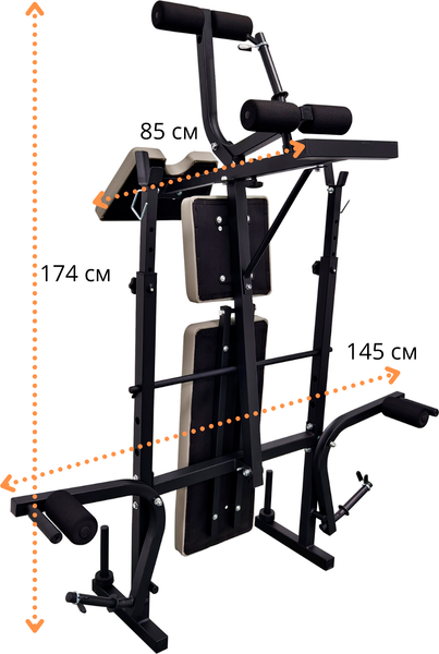 Изображение товара Скамья многофункциональная Atlas Sport AS-1070 (серый)