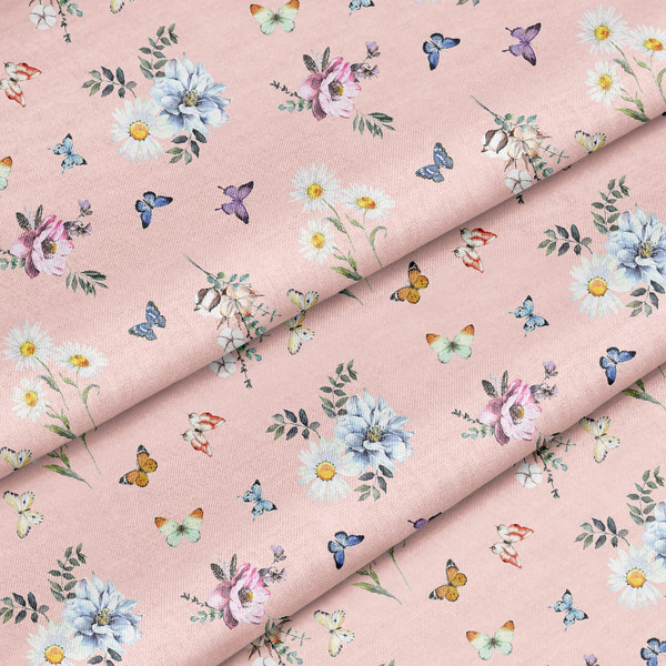 Изображение товара Простыня Samsara Бабочки на розовом 2сп Сат220ПрЦ-7