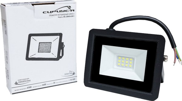 Изображение товара Прожектор СириусА SFL-20W-B-65K-2