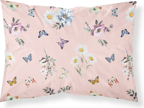 Изображение товара Наволочка Samsara Home Бабочки на розовом 50x70 Сат5070НЦ-7