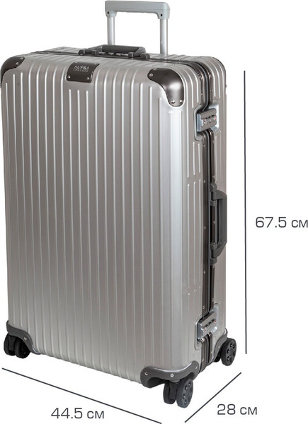 Изображение товара Чемодан на колесах Supra STS-1010-M (Silver)