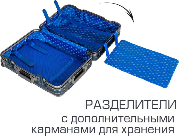 Изображение товара Чемодан на колесах Supra STS-1010-S (Navy Blue)