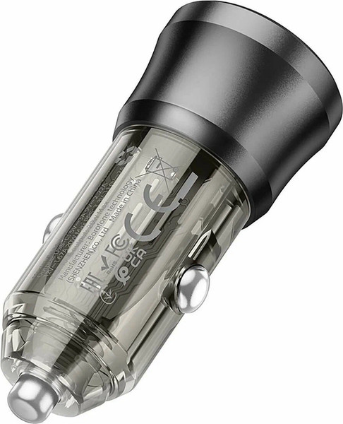 Изображение товара Адаптер питания автомобильный Borofone BZ24A PD20W (черный)