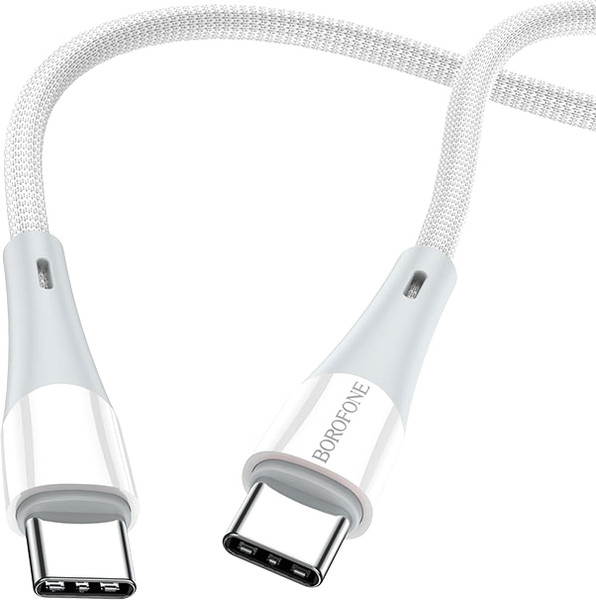 Изображение товара Кабель Borofone BX94 Type-C to Type-C 60W (1м, серый)