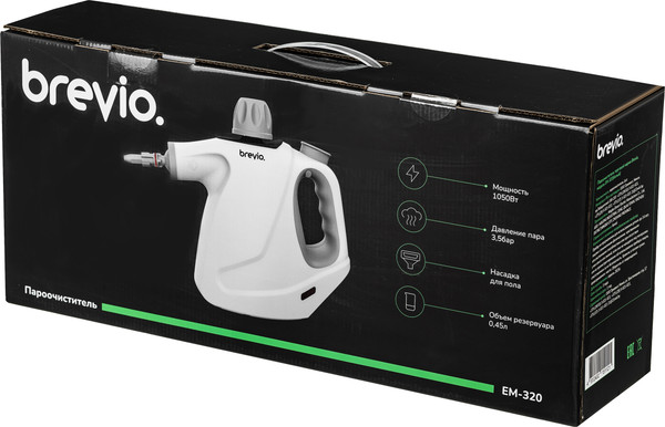 Изображение товара Пароочиститель Brevio EM-320D (белый)