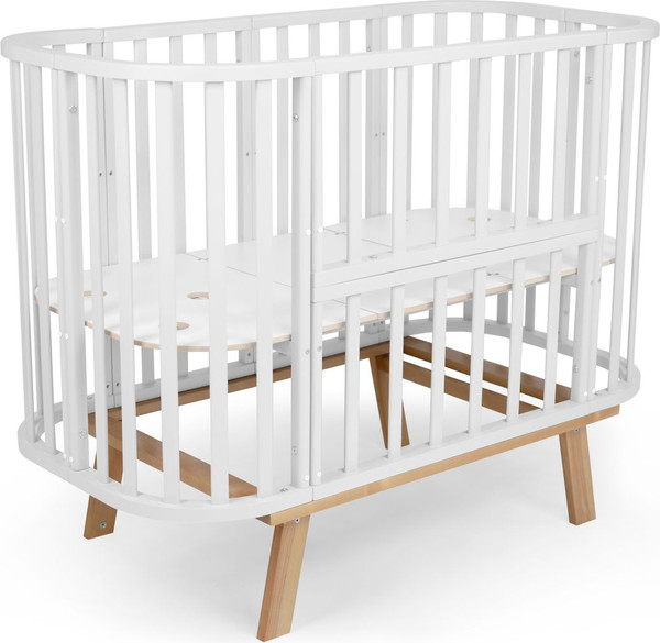 Изображение товара Детская кроватка Sweet Baby Barocco New с маятником (белый/натуральный )