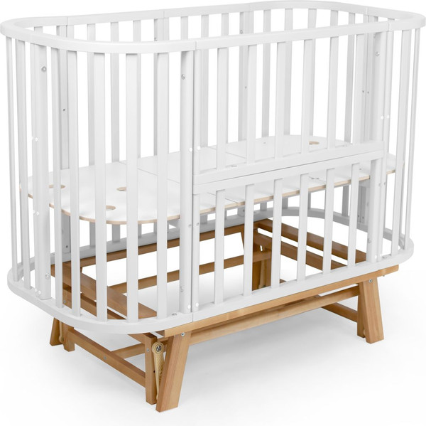 Изображение товара Детская кроватка Sweet Baby Barocco New с маятником (белый/натуральный )