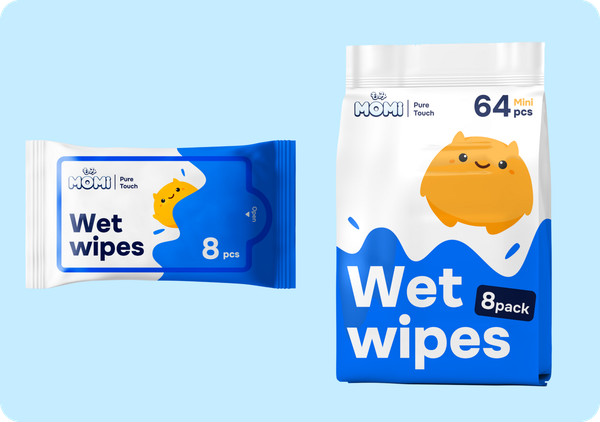 Изображение товара Влажные салфетки детские Momi 24x8шт