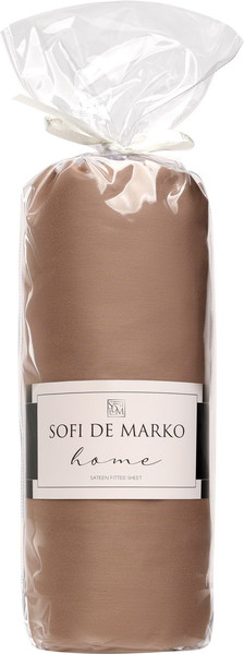 Изображение товара Простыня Sofi de Marko Мармис 160х200х30 / Пр-мс-160х200х30кп (капучино)