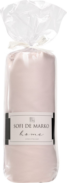 Изображение товара Простыня Sofi de Marko Мармис 180х200х30 / Пр-мс-180х200х30пдр (пудра)