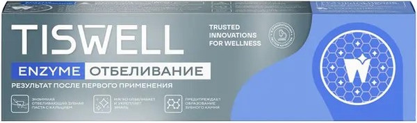 Изображение товара Зубная паста Tiswell Энзимная отбеливающая с кальцием (110г)