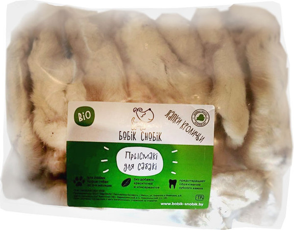 Изображение товара Лакомство для собак Бобик Снобик Лапки кроличьи / 040203 (500г)