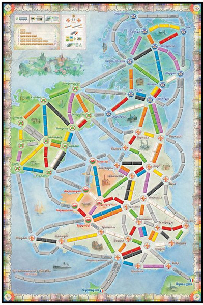 Изображение товара Дополнение к настольной игре Мир Хобби Ticket to Ride. Великобритания и Пенсильвания / 952052