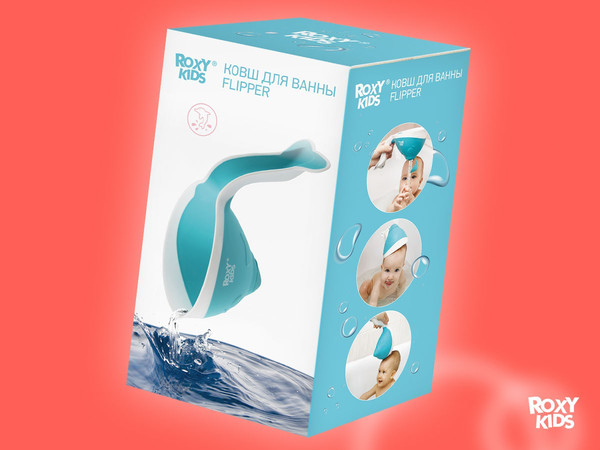 Изображение товара Ковшик для купания ROXY-KIDS Flipper / RBS-004-GO (зеленый)