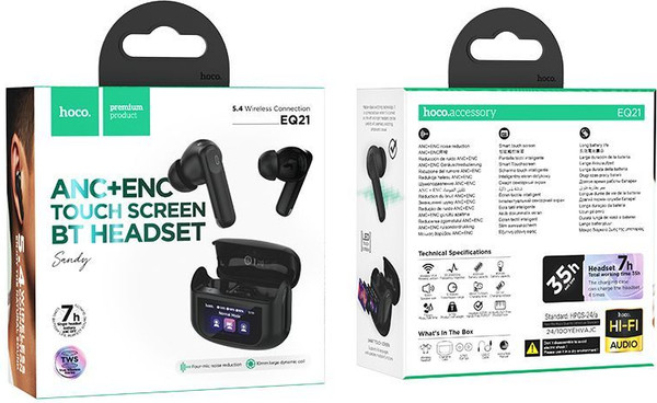 Изображение товара Беспроводные наушники Hoco EQ21 TWS (черный)