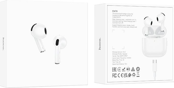 Изображение товара Беспроводные наушники Hoco EW78 TWS (белый)