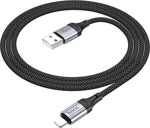 Изображение товара Кабель Hoco X102 Lightning (1м, черный)