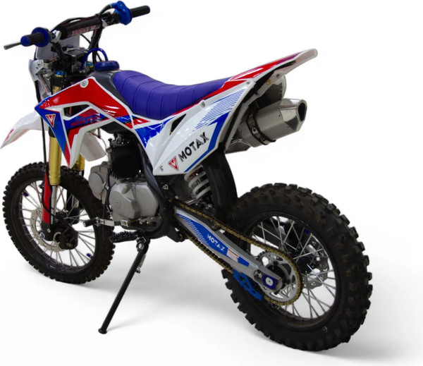 Изображение товара Мотоцикл Motax MX 125 17/14 (черный/белый/синий)