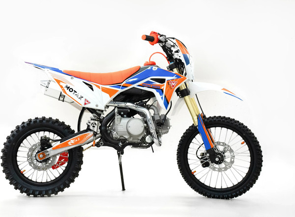 Изображение товара Мотоцикл Motax MX 125 17/14 (черный/белый/оранжевый)