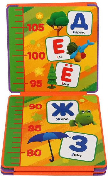 Изображение товара Развивающая книга Умка Ми-ми-мишки. Ростомер. Азбука. Книжка-пышка / 9785506023456