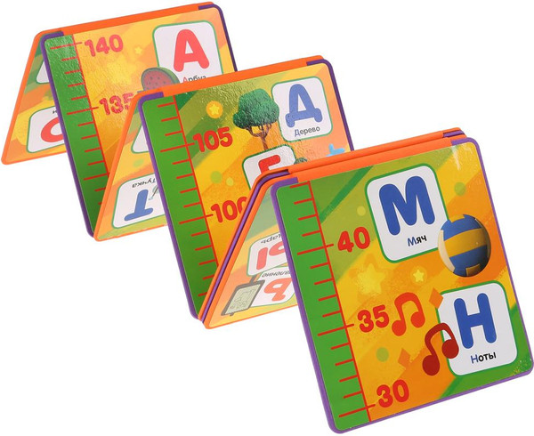 Изображение товара Развивающая книга Умка Ми-ми-мишки. Ростомер. Азбука. Книжка-пышка / 9785506023456