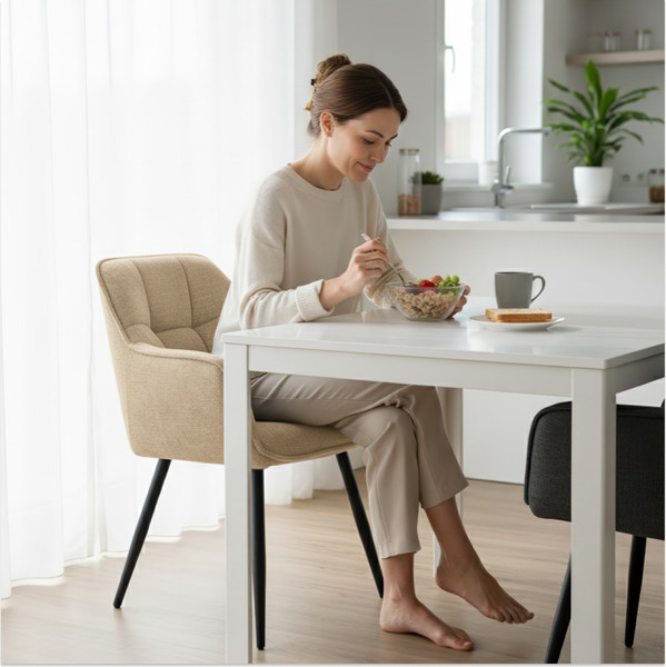 Изображение товара Стул Arvento Аликанте / UF885-3 (кремовый/черный)