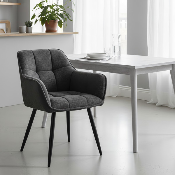 Изображение товара Стул Arvento Аликанте / UF885-15 (графит/черный)