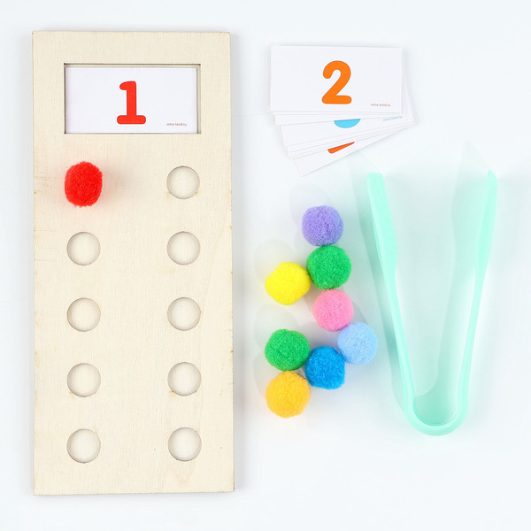 Изображение товара Развивающий игровой набор Лесная мастерская Счет от 1 до 10 с бомбошками / 10326644