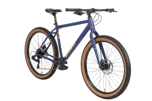 Изображение товара Велосипед STARK Tank 27.1 D+ 2025 (M/18, темно-синий матовый/теплый желтый)