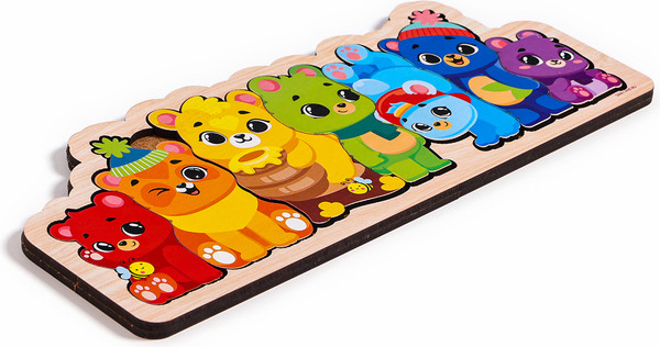 Изображение товара Сортер Лесная мастерская Рамка-вкладыш. Мишки / 10459001