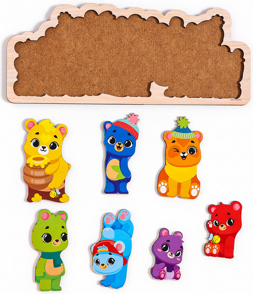 Изображение товара Сортер Лесная мастерская Рамка-вкладыш. Мишки / 10459001