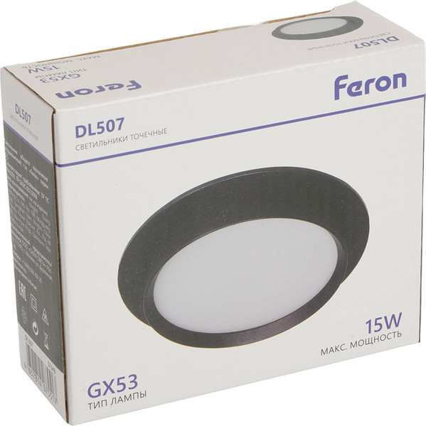 Изображение товара Точечный светильник Feron DL507 / 51349 (черный)