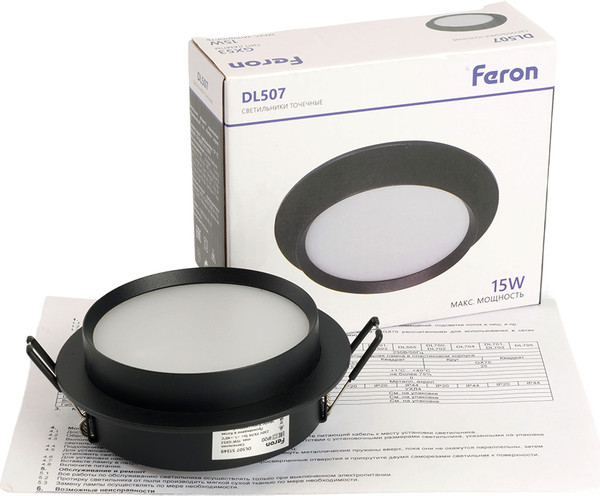 Изображение товара Точечный светильник Feron DL507 / 51349 (черный)
