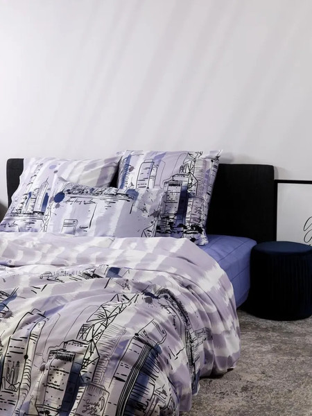 Изображение товара Комплект постельного белья Luisa de Rizzo Гонконг Евро 70931-1+10366-2 (наволочки 70x70)