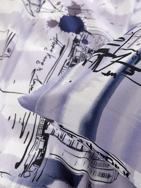 Изображение товара Комплект постельного белья Luisa de Rizzo Гонконг Евро 70931-1+10366-2 (наволочки 70x70)