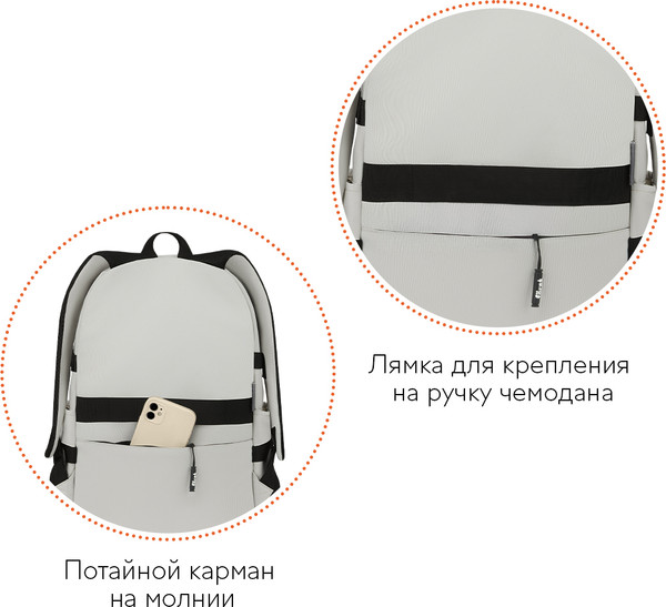 Изображение товара Школьный рюкзак Forst F-City. Gray Vibe / FT-RT-192503