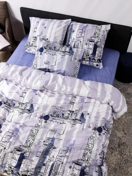 Изображение товара Комплект постельного белья Luisa de Rizzo Гонконг 2сп Евро 70931-1+10366-2 (наволочки 70x70)