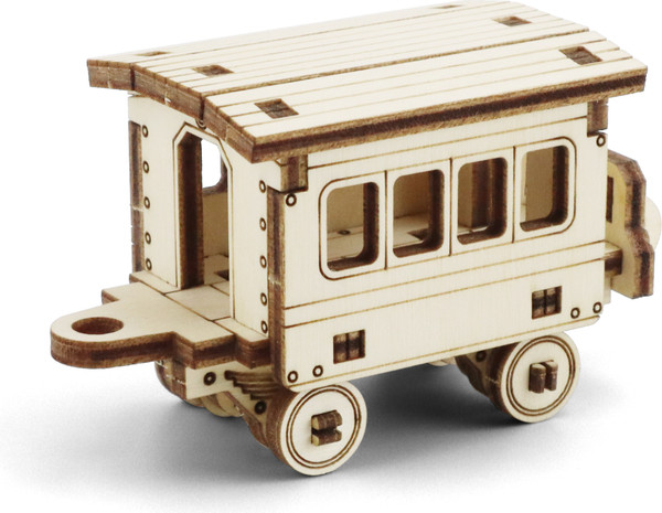 Изображение товара Сборная модель Drovo Паровоз с вагонами 6 в 1 / DR031