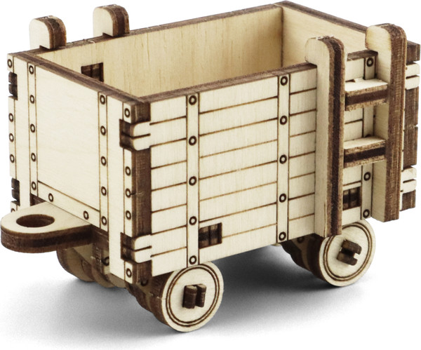 Изображение товара Сборная модель Drovo Паровоз с вагонами 6 в 1 / DR031