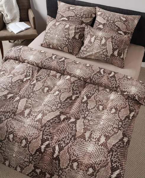 Изображение товара Комплект постельного белья Luisa de Rizzo Змеиная кожа Евро 20280-1+71141-25 (наволочки 70x70)