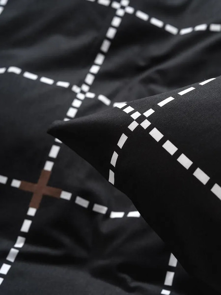 Изображение товара Комплект постельного белья Luisa de Rizzo Клетка Евро 20214-1+20214-2 (наволочки 70x70)