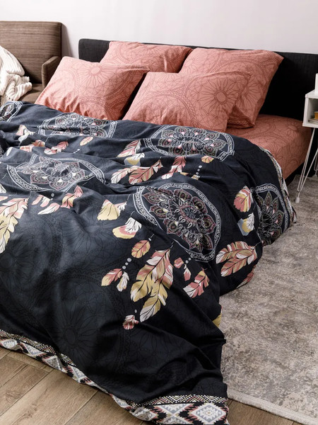 Изображение товара Комплект постельного белья Luisa de Rizzo Ловец снов 1.5сп 71066-1+71067-1 (наволочки 70x70)