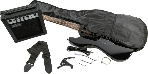 Изображение товара Электрогитара Fabio ST200 Double BK (с комплектом аксессуаров)