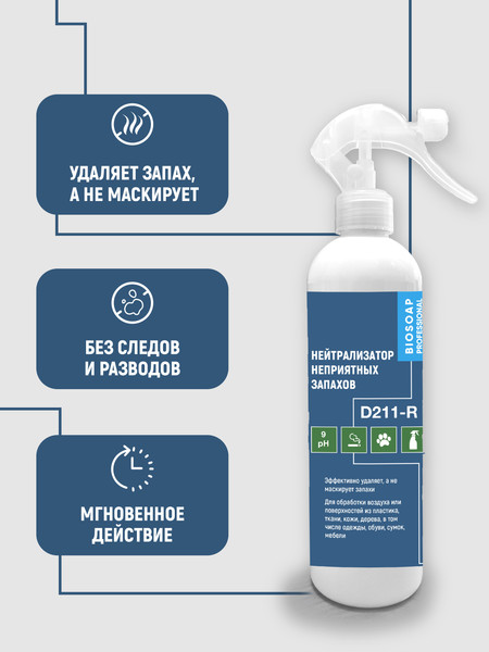 Изображение товара Нейтрализатор запаха BIOSOAP D211-R