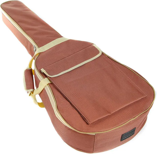 Изображение товара Чехол для гитары No Brand FS-4100 утепленный 10мм (рыжий)