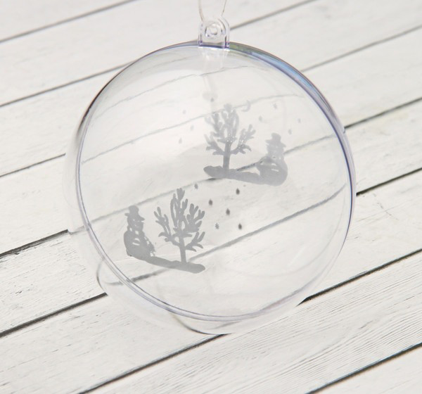 Изображение товара Заготовка для творчества Sima-Land Подвеска. Шар с рисунком / 2291360