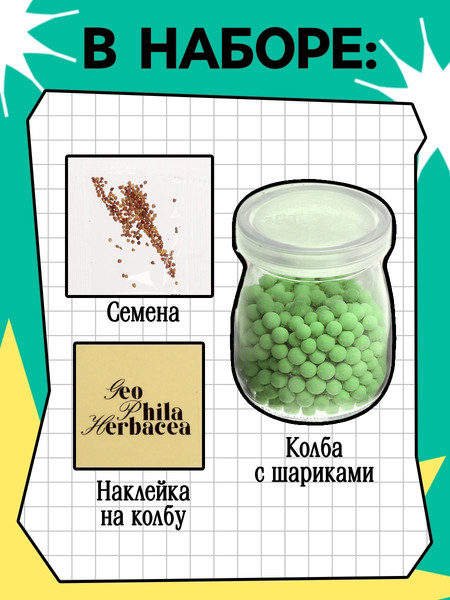 Изображение товара Набор для выращивания растений Эврики Выращиваем травку / 10762665 (зеленый)