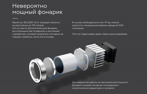 Изображение товара Мобильный телефон BQ Torch 2835 (черный)