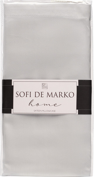 Изображение товара Наволочка Sofi de Marko Мармис 50х70 / НВ-мс-50х70свс (светло-серый)