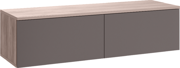 Изображение товара Тумба Mobi Роквуд под ТВ 16.54.02 (эмили блаш U9135/графит мягкая шагрень 2998 ПВХ)